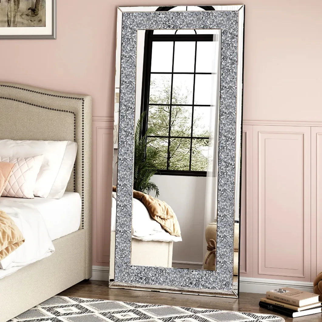 Charming Crushed Crystal Full Length Mirror