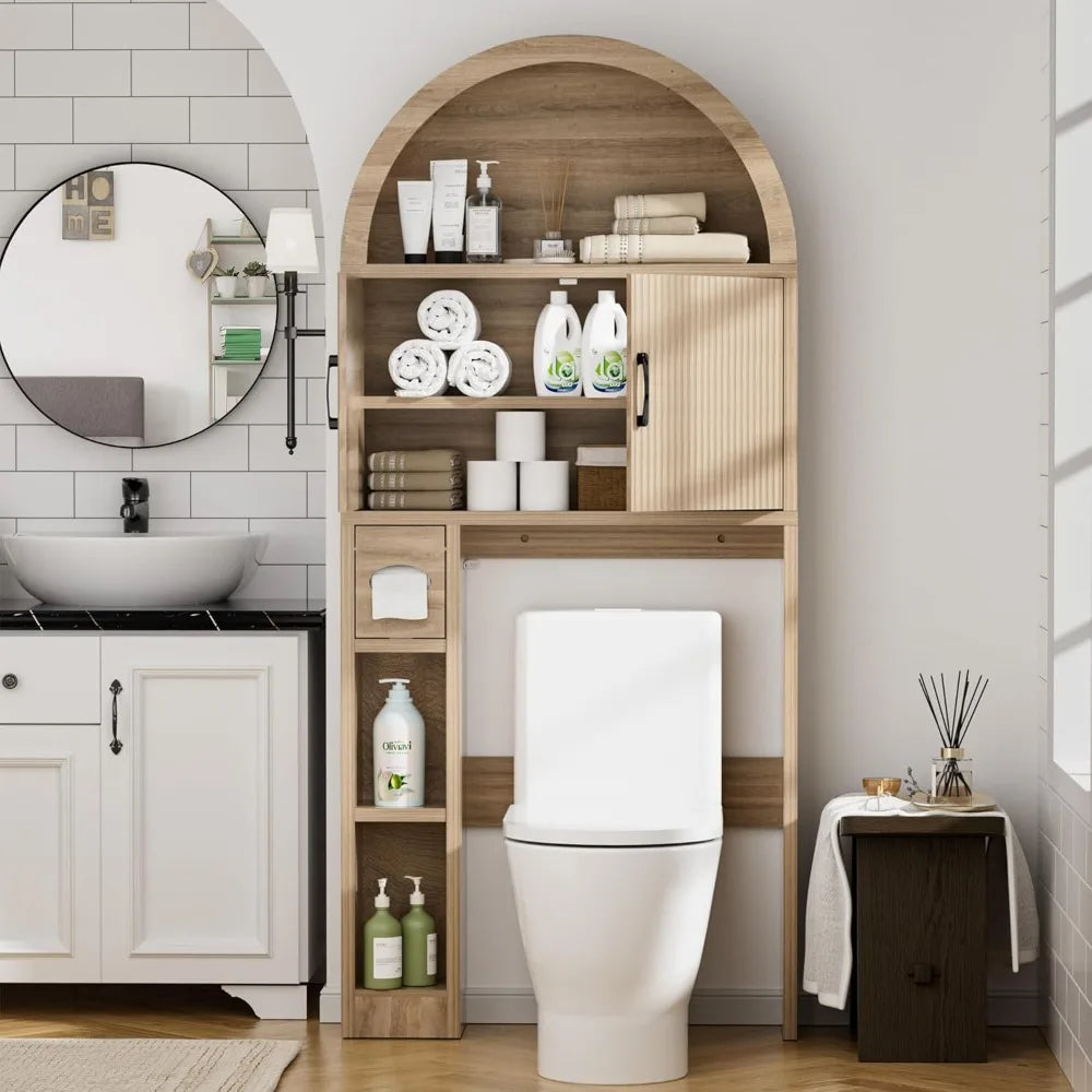 Bathroom Arch Free Standing Over Toilet Cabinet