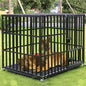 L XL XXL Heavy Duty Dog Crate with 3 Doors and Removable Tray