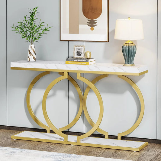 Tribesigns Gold Console, Sofa Table