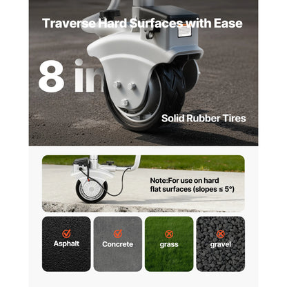 Electric Trailer Dolly 5500lbs, 2V Motorized Jockey Wheel