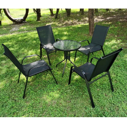 Set of 4 Stackable Outdoor Patio Dining Chair