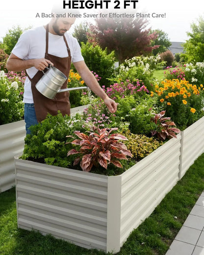Galvanized Raised Garden Deep Root Planter Box