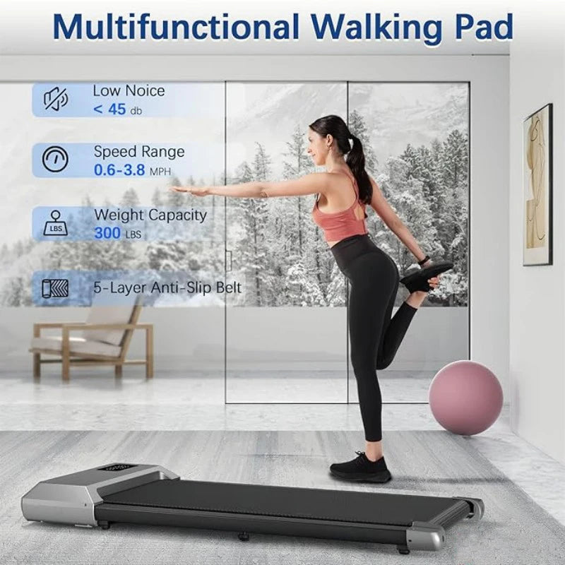 Treadmill Walking Pad with  LCD Digital Data Display
