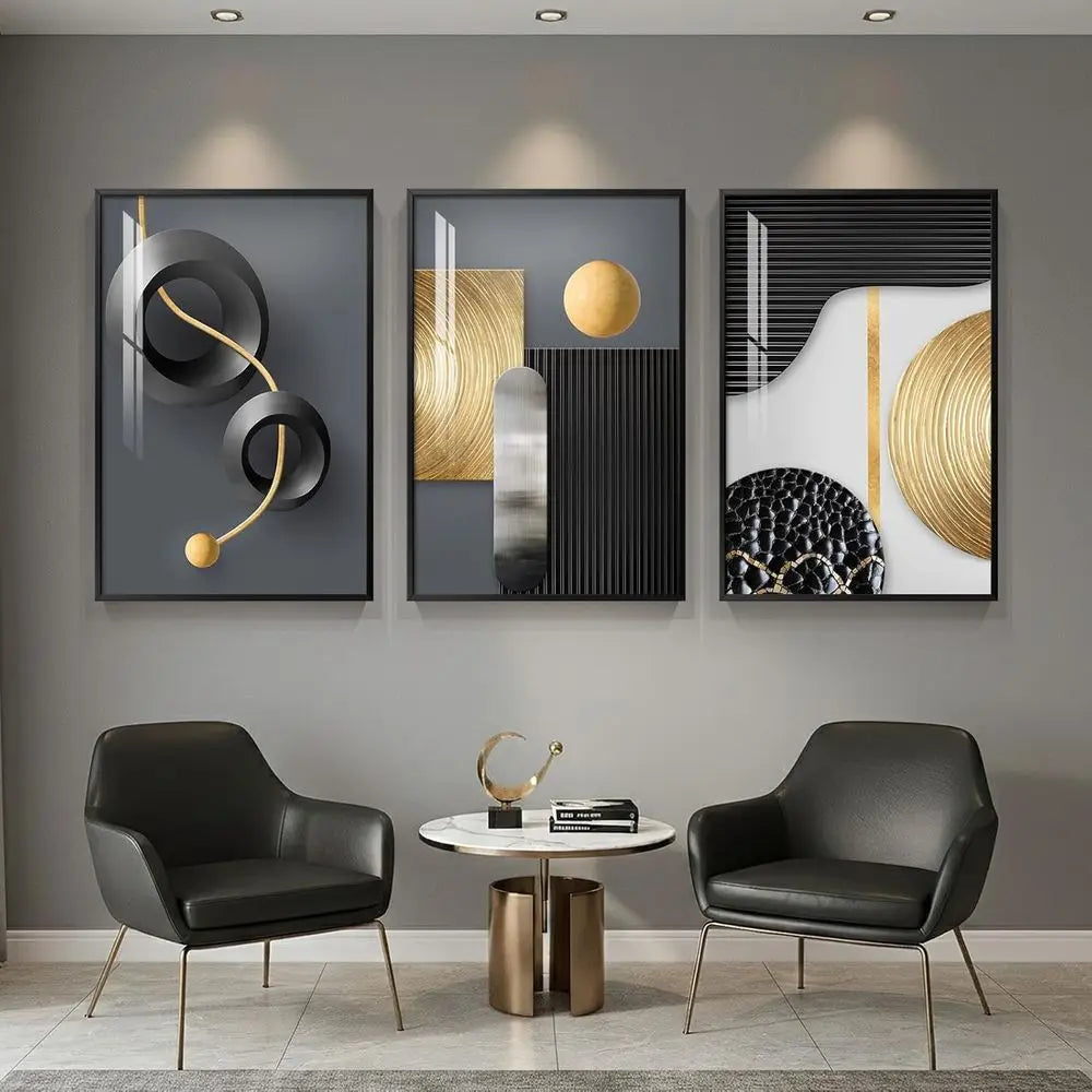 3 Piece Elegant Wall Art for Living Room
