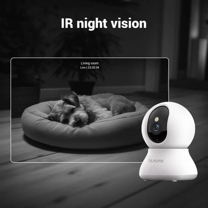 Indoor Home Security Camera 2K with One-Touch Call Update