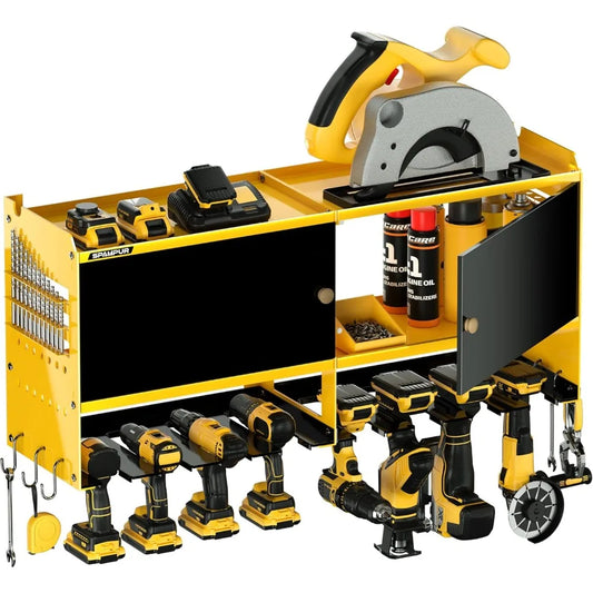 Wall Mount Power Tool Organizer, Storage Cabinet