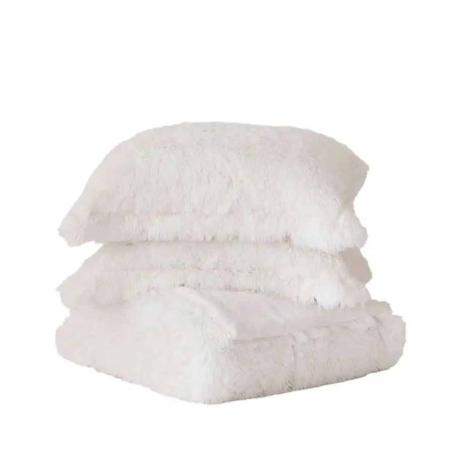 Ultra Soft Faux Fur 2/3-Piece Comforter with Matching Sham