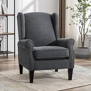 Modern  Chenille Fabric Accent Armchair