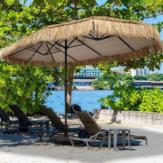 13ft Tiki Patio Umbrella Outdoor Table Umbrella