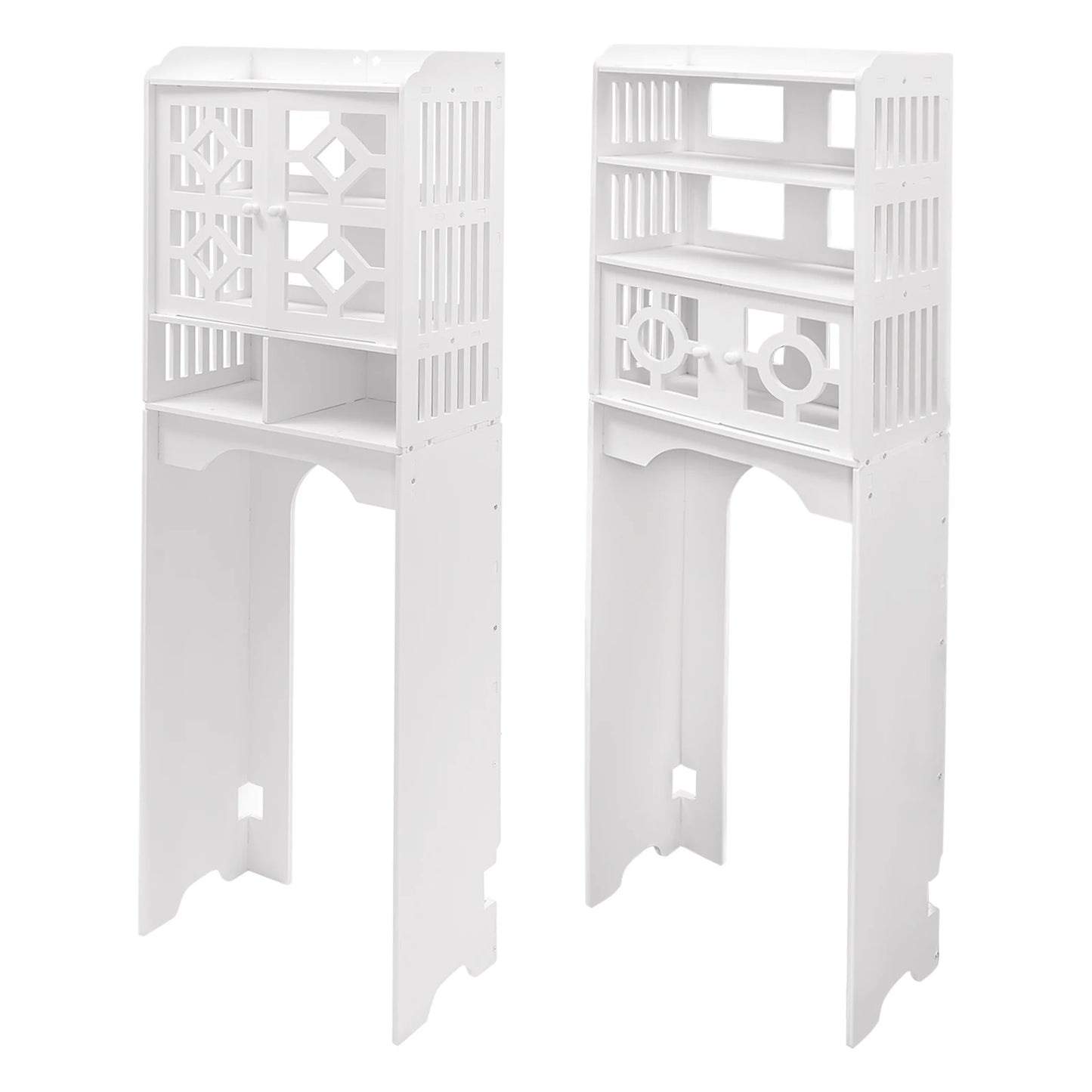 Bathroom Floor Cabinet 4 Tier Over The Toilet Storage Cabinet