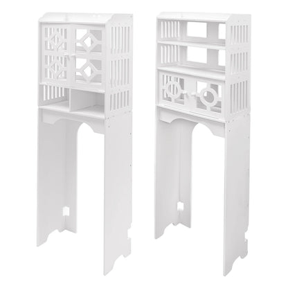 Bathroom Floor Cabinet 4 Tier Over The Toilet Storage Cabinet