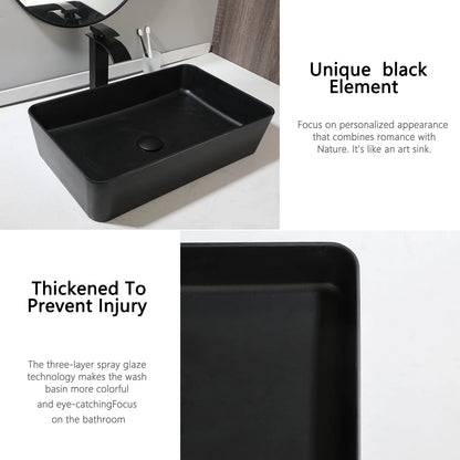 KEMAIDI Countertop Bathroom Sink Faucet Combo