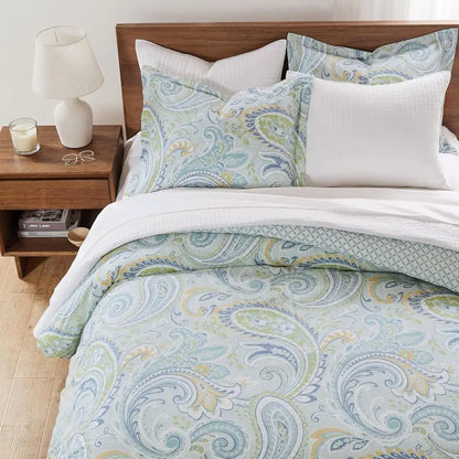 Paisley Comforter Set - Full/Queen Size + 2 Pillowcases
