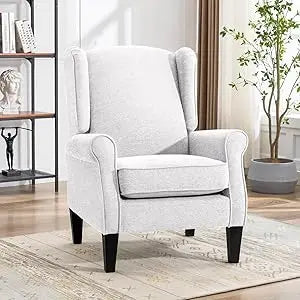 Modern  Chenille Fabric Accent Armchair