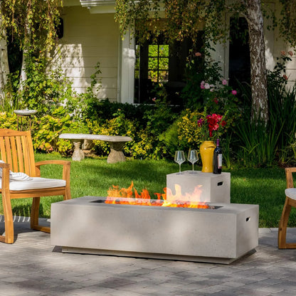 Christopher Knight Home Aidan Outdoor Rectangular Fire Table