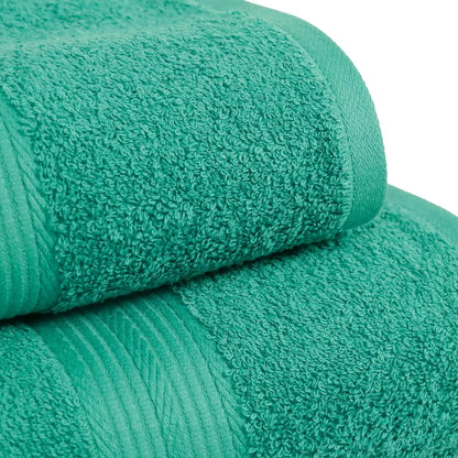 6-Piece 100% Cotton Bathroom Towels, Teal