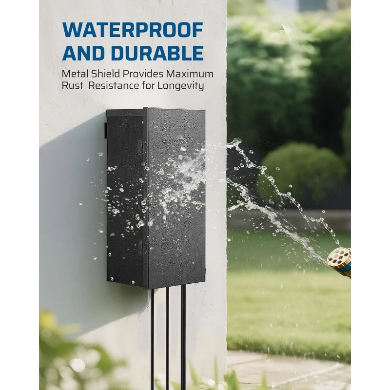 LED Landscape Transformer With Timer & Dusk To Dawn Sensor