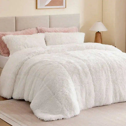 Ultra Soft Faux Fur 2/3-Piece Comforter with Matching Sham