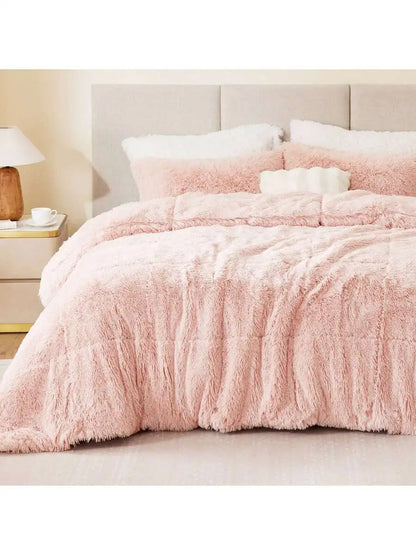 Ultra Soft Faux Fur 2/3-Piece Comforter with Matching Sham