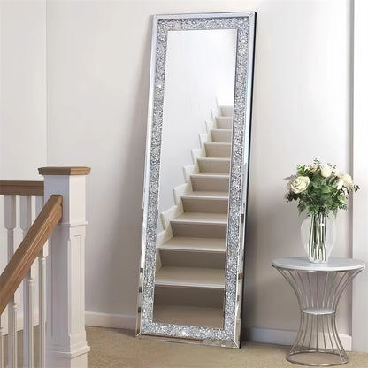Charming Crushed Crystal Full Length Mirror