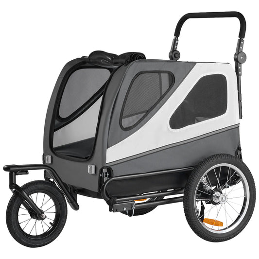 Dog Bike Trailer Supports up to 100 lbs with Quick Release Wheel