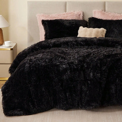Ultra Soft Faux Fur 2/3-Piece Comforter with Matching Sham