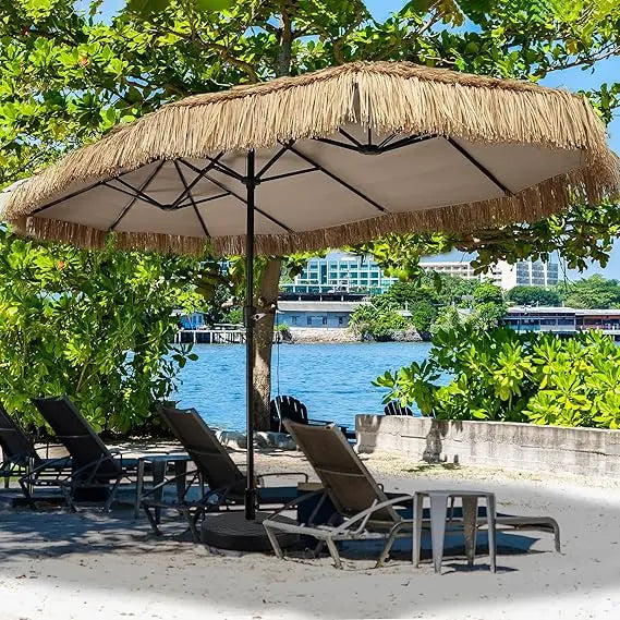 13ft Tiki Patio Umbrella Outdoor Table Umbrella