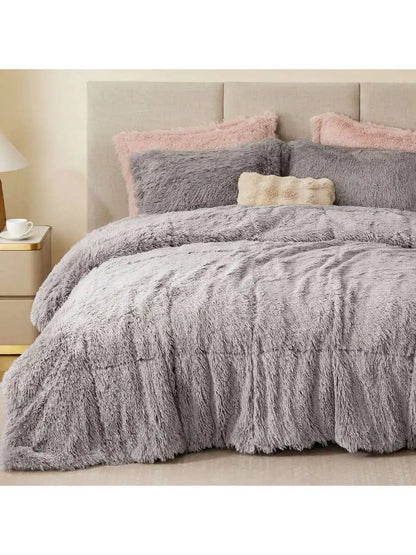 Ultra Soft Faux Fur 2/3-Piece Comforter with Matching Sham