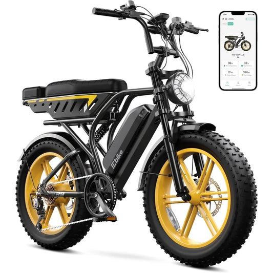 20" Fat Tire All-Terrain E-Bike 60/130 Miles 28 MPH
