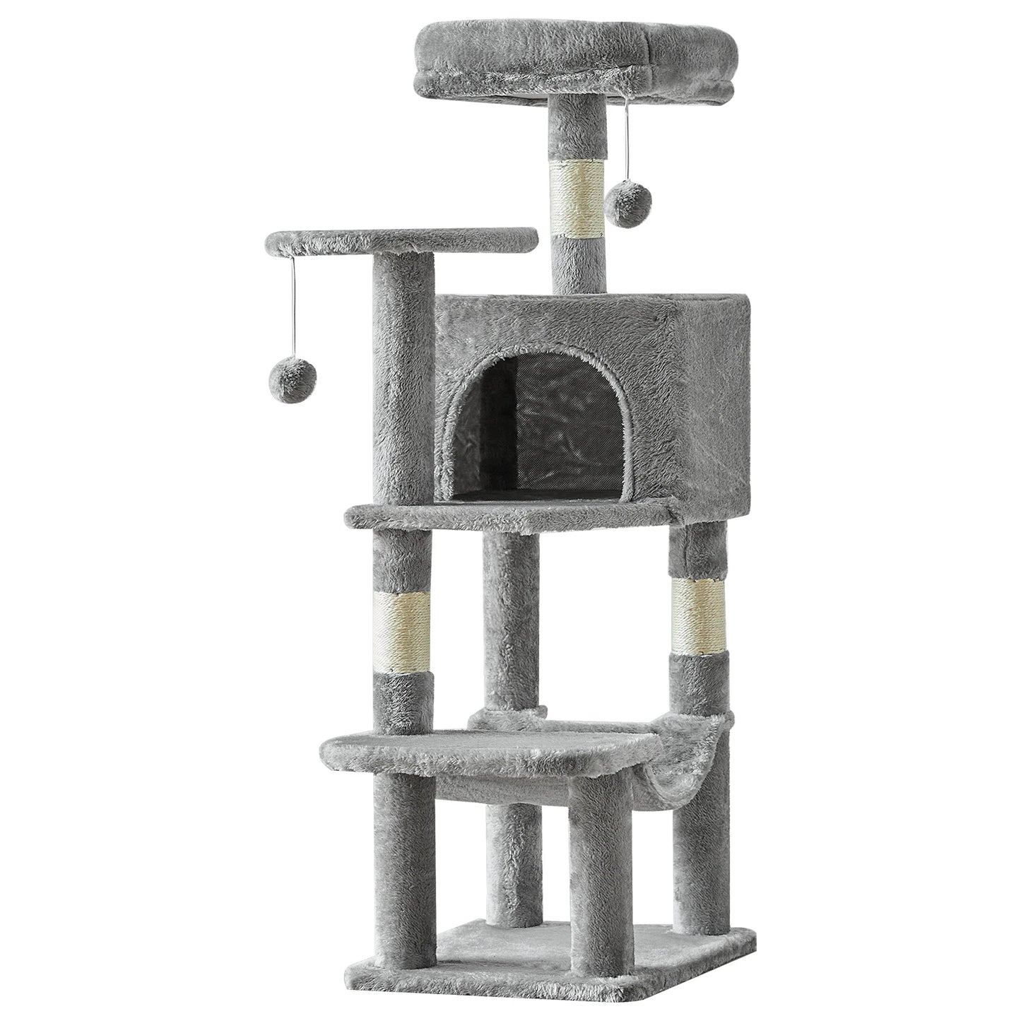 44In Tall Multi-Cat Climbing Tower With Scratching Posts