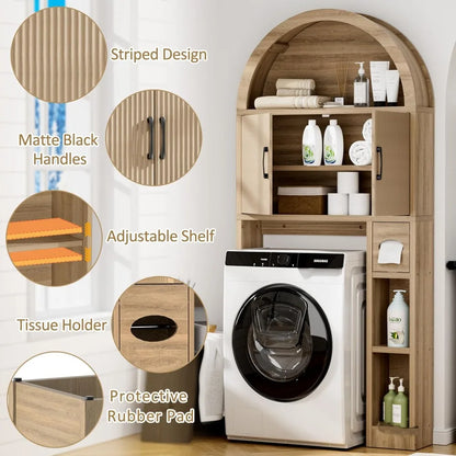 Bathroom Arch Free Standing Over Toilet Cabinet