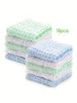 10pcs Soft Absorbent Cotton Muslin Baby Face & Bath Washcloths