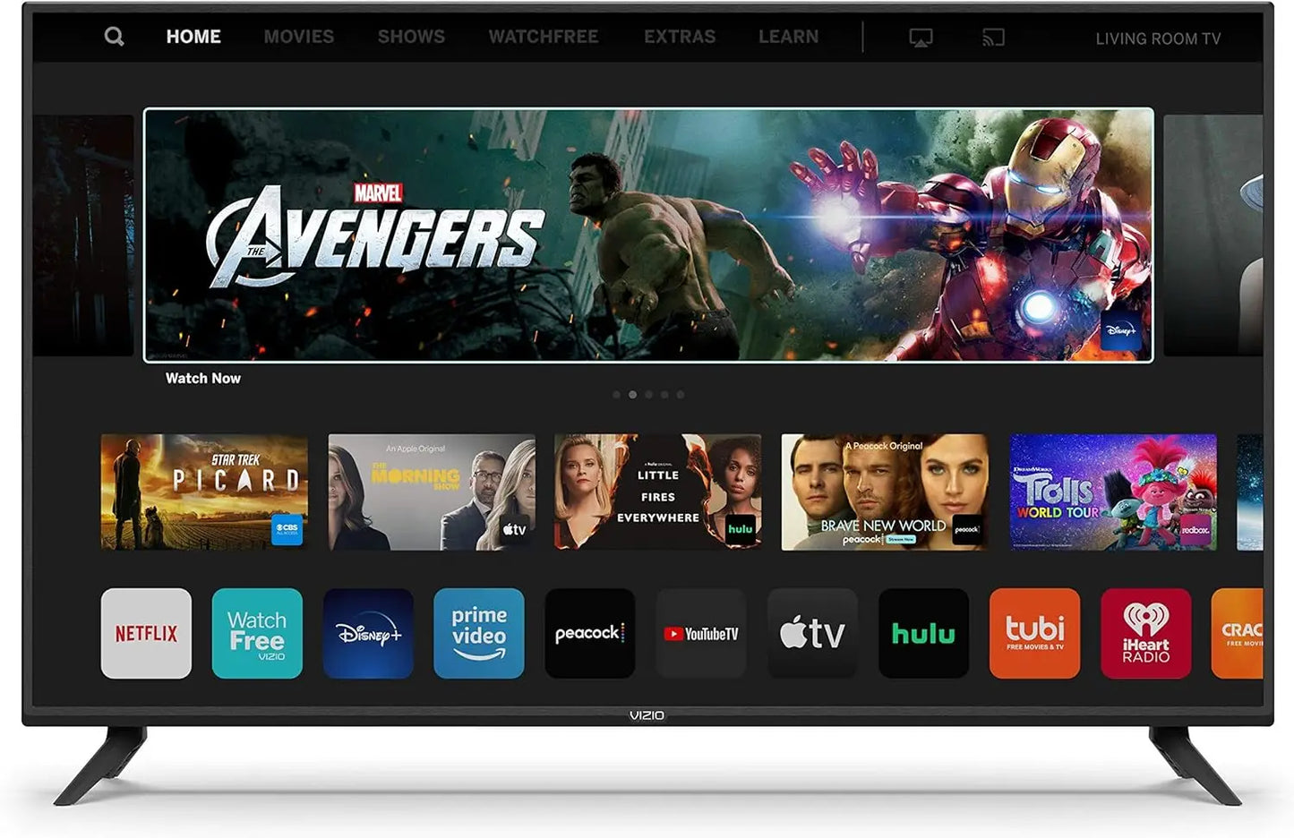 65 Inch 4K Smart TV with AirPlay & Chromecast
