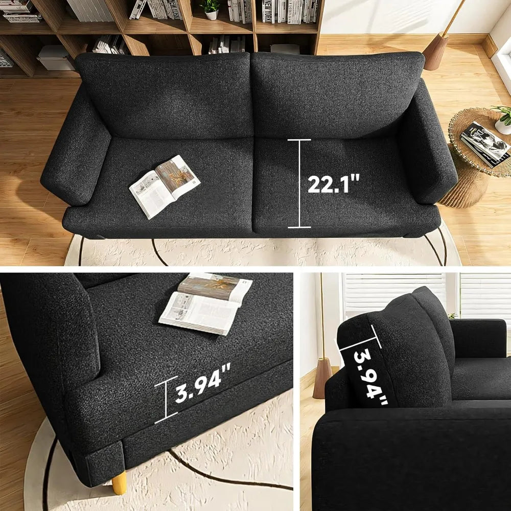 Modern Loveseat Sofa with USB-C Ports