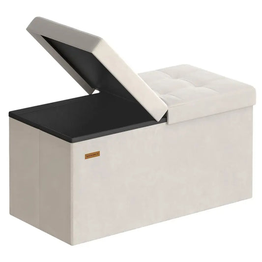 Mazie Collection 30 Inch Ottoman Storage Bench with Flip Lid