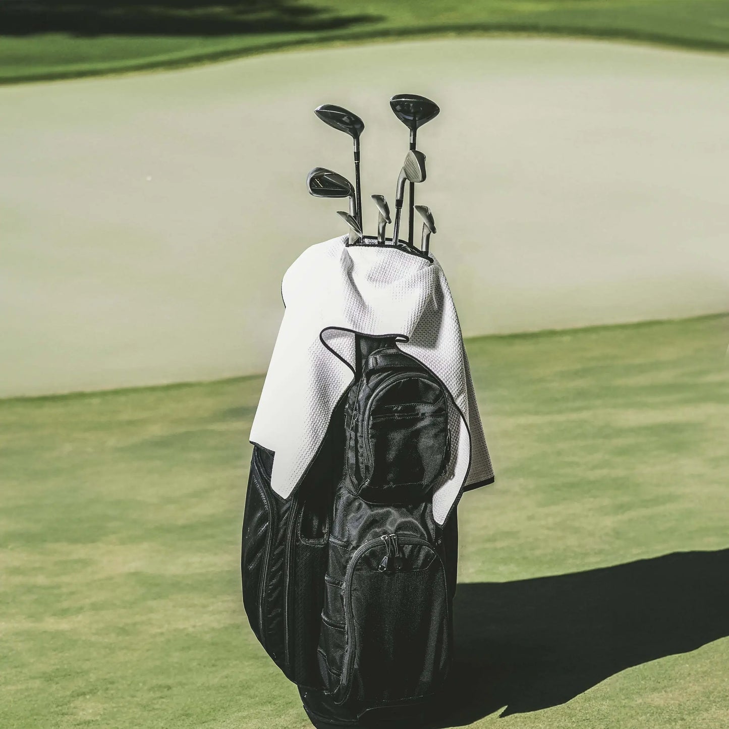 40"x17"  Ultra-Absorbent Microfiber Golf Club & Face Towel for Golf Bag