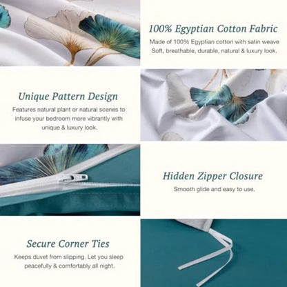 100% Long Staple Cotton Duvet Cover Set