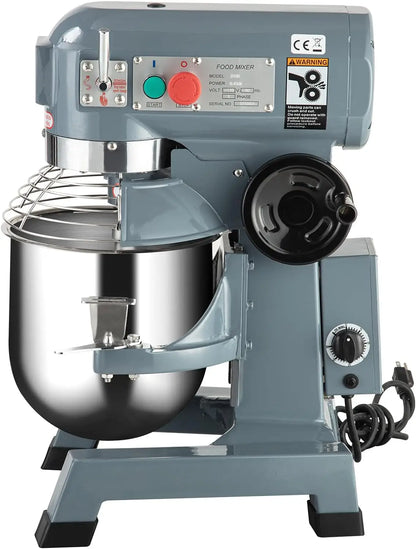 Commercial Stand Mixer with Stainless Steel Bowl, 15QT 600w 3-Speed