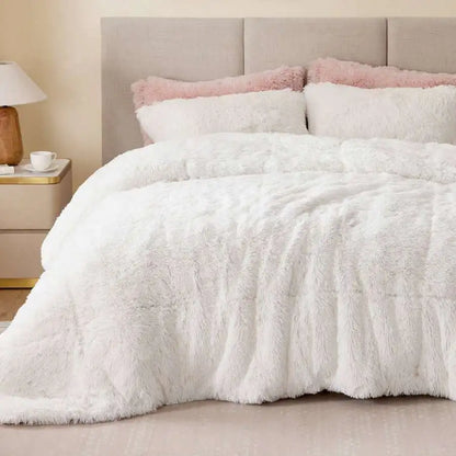 Ultra Soft Faux Fur 2/3-Piece Comforter with Matching Sham