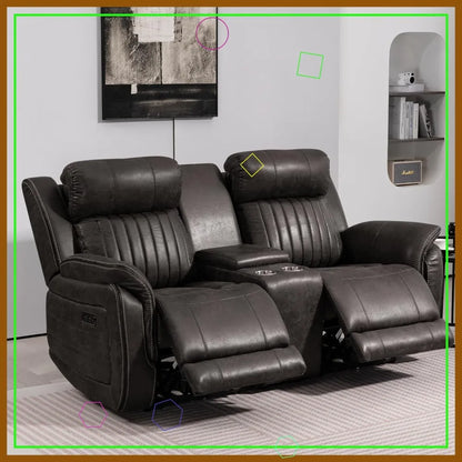 Power Reclining Loveseat with Zero Gravity & Adjustable Headrest